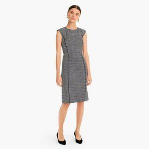 J Crew Cap Sleeve Matelasse Dress (Size 2)